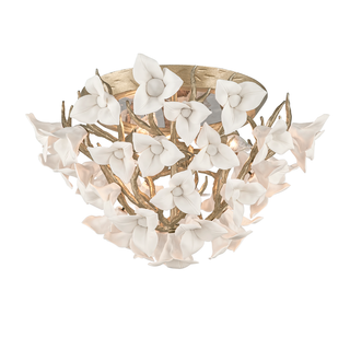 Lily Flush Mount ENCHANTED SILVER LEAF