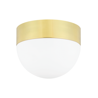 Adams Flush Mount Aged Brass