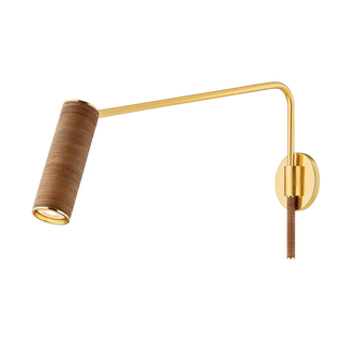 NARRAGANSETT Wall Sconce with Aged Brass Finish