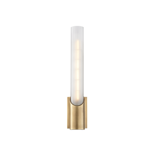 Pylon Wall Sconce with Aged Brass Finish