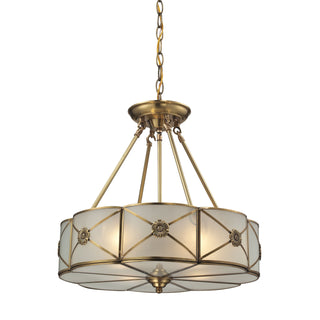 Preston 18'' Wide 4-Light Chandeliers - Brushed Brass