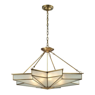 Decostar 43'' Wide 8-Light Chandeliers - Brushed Brass