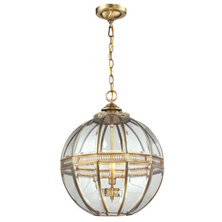 Randolph 16'' Wide 3-Light Pendant - Brushed Brass