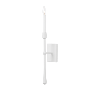 Hathaway Wall Sconce with White Plaster Finish