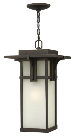 Manhattan Medium Hanging Lantern In Light Bronze Finish