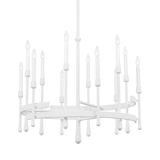 Hathaway Chandelier White Plaster