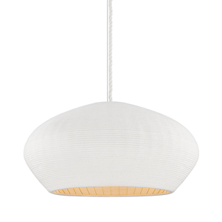 FERNDALE Pendant with GESSO WHITE Finish