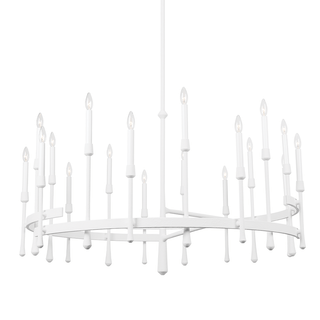 Hathaway Chandelier White Plaster