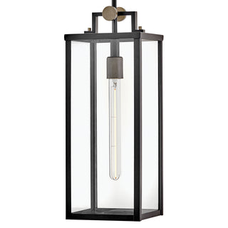 Catalina Medium Hanging Lantern In Black Finish