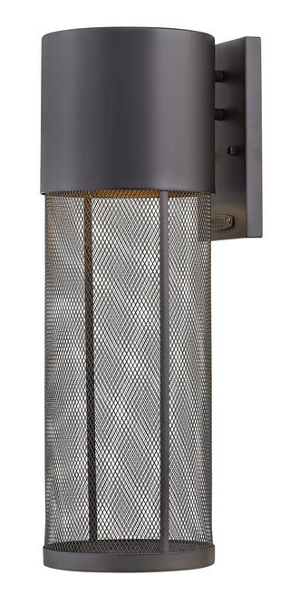 Aria Large Wall Mount Lantern In Black Finish