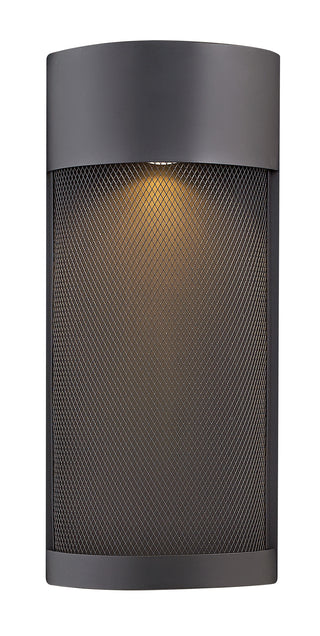 Aria Medium Wall Mount Lantern In Black Finish