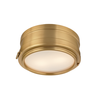 Rye Flush Mount Aged Brass