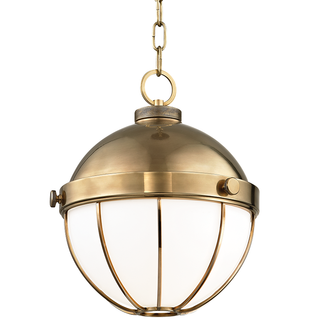 Sumner Pendant Aged Brass