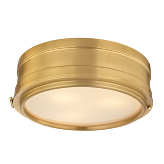 Rye Flush Mount Aged Brass