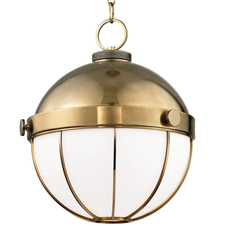 Sumner Pendant Aged Brass