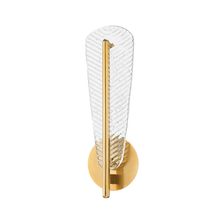 PASSAIC Wall Sconce with Aged Brass Finish