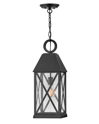 Briar Large Hanging Lantern In Black Finish