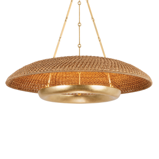 OAKLYN Pendant with Vintage Gold Leaf Finish
