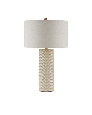 Polka Dot Ivory Table Lamp