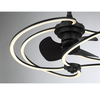 Hydra LED Fan D'Lier in Matte Black