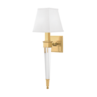 Ruskin Wall Sconce with Aged Brass Finish