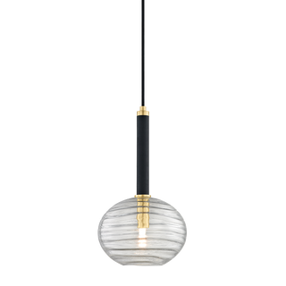 Breton Pendant with Aged Brass Finish