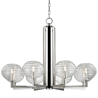 Breton Chandelier Polished Nickel