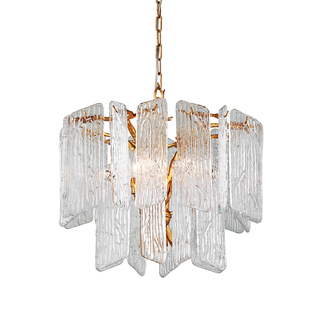 Piemonte Chandelier Gold Leaf