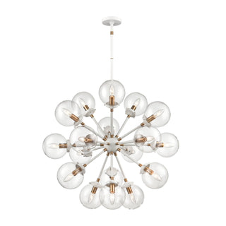 Boudreaux 32'' Wide 18-Light Chandeliers - Matte White