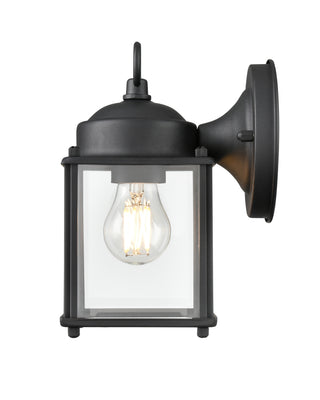 1-Light Outdoor Wall Sconce Textured Black