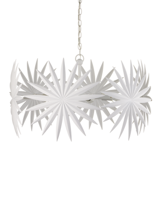 Bismarkia Small White Chandelier