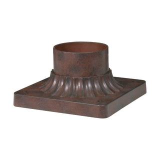 ALUMINUM POST BASE OLD BRONZE