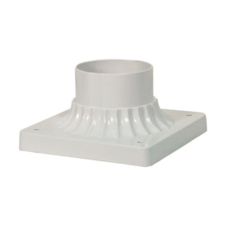 ALUMINUM POST BASE WHITE