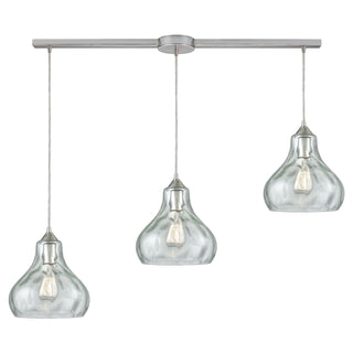 Belmont 38'' Wide 3-Light Pendant - Satin Nickel