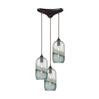 Sutter Creek 12'' Wide 3-Light Pendant - Oil Rubbed Bronze