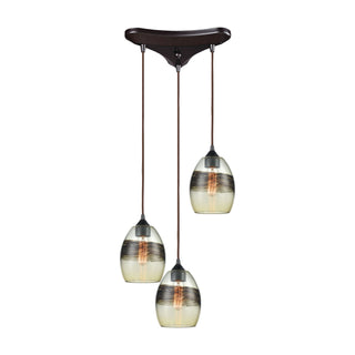 Whisp 12'' Wide 3-Light Multi Pendant - Oil Rubbed Bronze