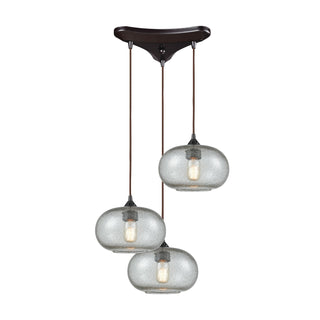 Volace 12'' Wide 3-Light Pendant - Oil Rubbed Bronze