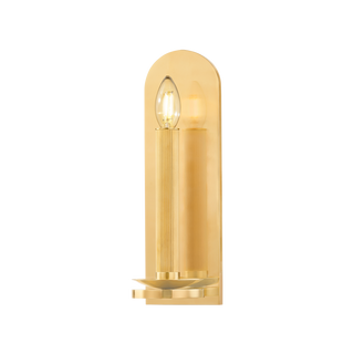 LINDENHURST Wall Sconce with Aged Brass Finish