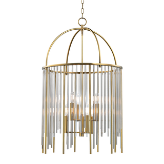 Lewis Chandelier Aged Brass