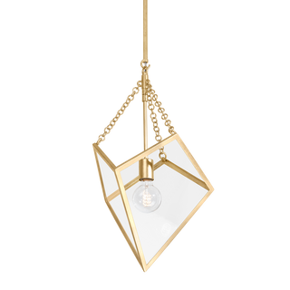 BROOKFIELD Lantern with Vintage Gold Leaf Finish