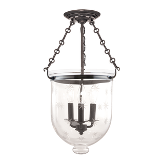 Hampton Semi Flush with Historic Nickel Finish