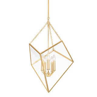 BROOKFIELD Lantern with Vintage Gold Leaf Finish