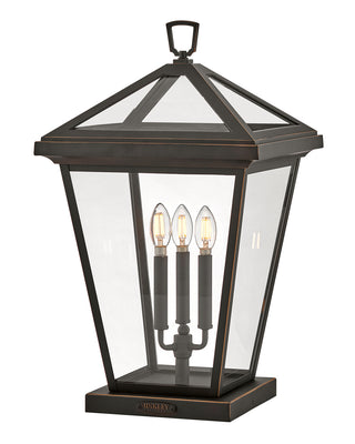Alford Place Large Pier Mount Lantern In Light Bronze Finish