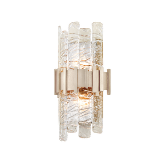 Ciro Wall Sconce In ANTIQUE SILVER LEAF STAINLESS Finish
