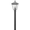 Alford Place Medium Post Mount Lantern in Museum Black