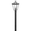 Alford Place Medium Post Mount Lantern in Museum Black