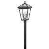 Alford Place Large Post Mount Lantern in Museum Black