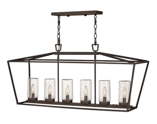 Alford Place Medium Six Light Linear In Light Bronze Finish