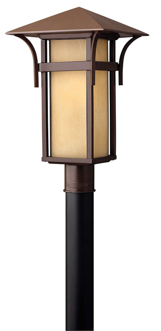 Harbor Medium Post Mount Lantern in Anchor Bronze