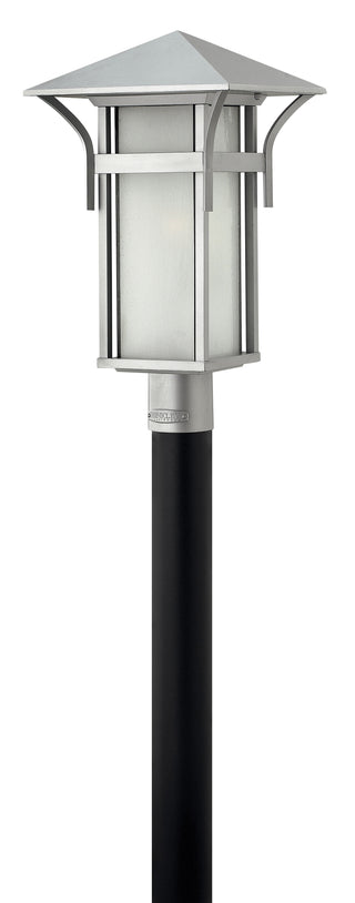 Harbor Medium Post Top or Pier Mount Lantern In Gray Finish